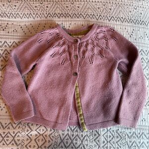 Baby Boden Blush pink cardigan Sz 3/4y